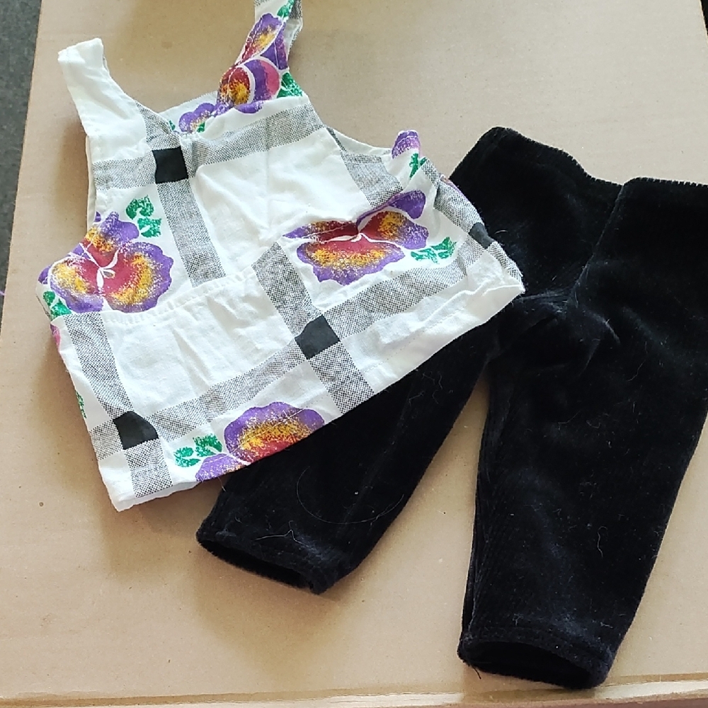 American Girl White and Black Doll Outfit Set